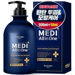 아케이 옴므 메디올인원 비오틴 탈모샴푸 센스페로몬향 550ml x 2개