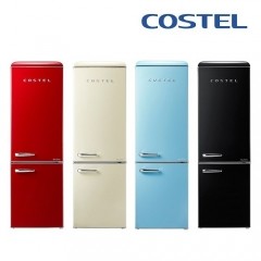 [코스텔] 클래식 프리미엄 레트로 냉장고 300L CRS-300GA (블랙, 레드, 블루, 아이보리)