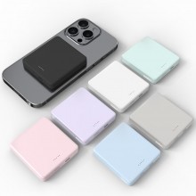 미니덕트 맥세이프 보조배터리 아이폰 갤럭시 미니 고속 무선 충전 배터리팩 4000mAh