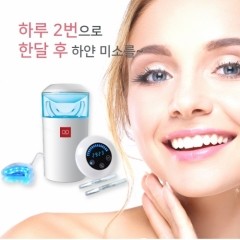 맘스품 화이트미소 치아미백기 + 미백겔 2세트(4pcs)