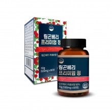 [유통기한 임박] 웰리즈 링곤베리 프리미엄 정 500mg x 60정 2개월분  (유통기한 : 24.11.29 까지 )