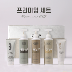 프리미엄세트(5종-샴푸,트리트먼트,바디워시 500ml,클렌징폼,클레이팩150ml)